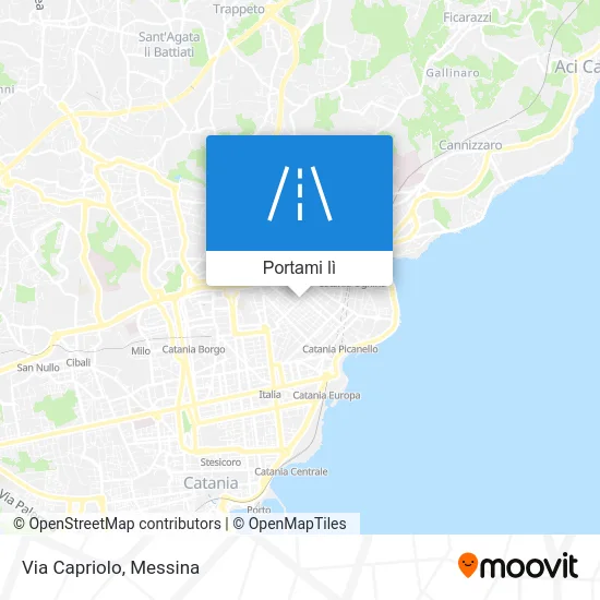 Mappa Via Capriolo