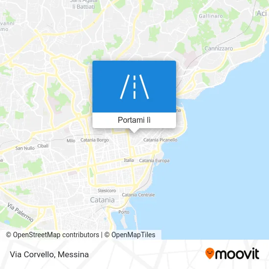 Mappa Via Corvello