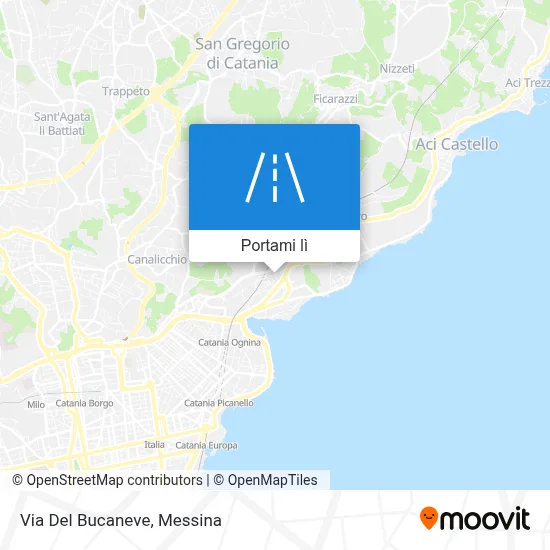 Mappa Via Del Bucaneve