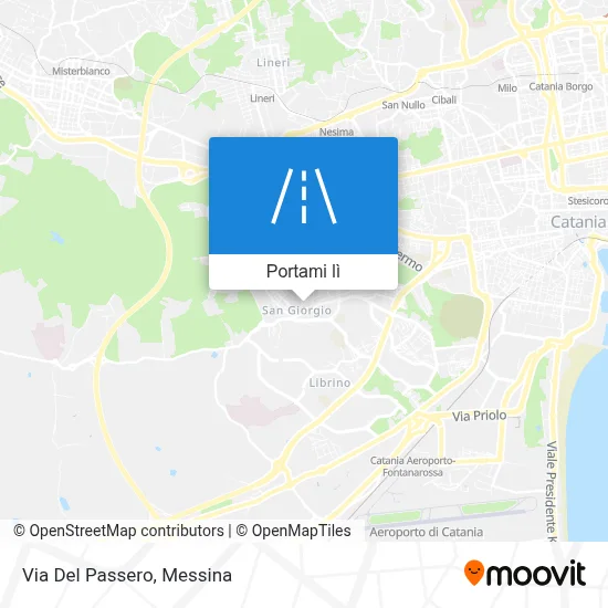 Mappa Via Del Passero