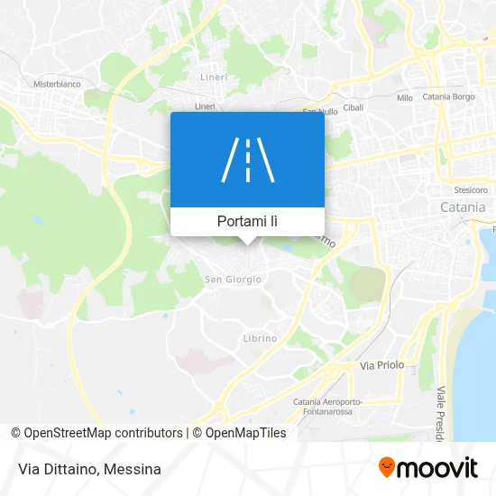 Mappa Via Dittaino