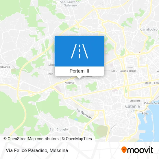 Mappa Via Felice Paradiso