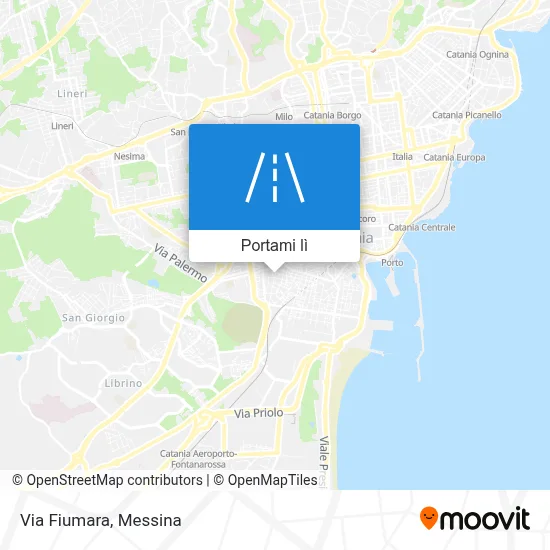 Mappa Via Fiumara