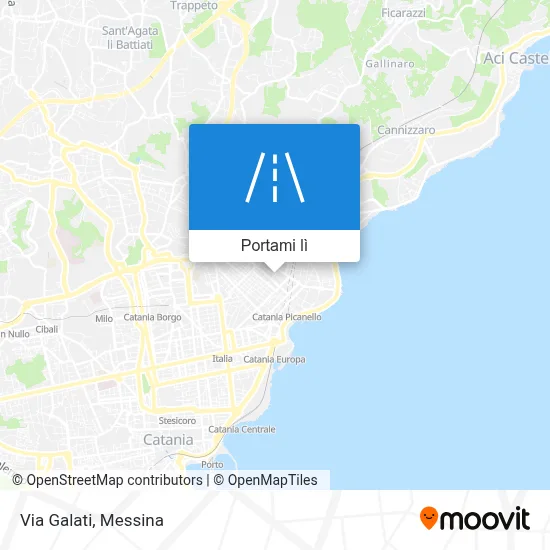 Mappa Via Galati
