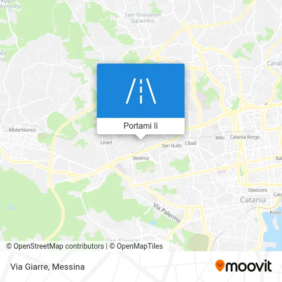 Mappa Via Giarre