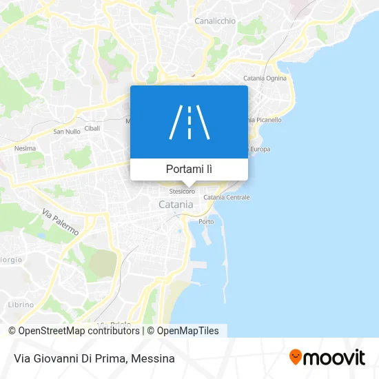 Mappa Via Giovanni Di Prima