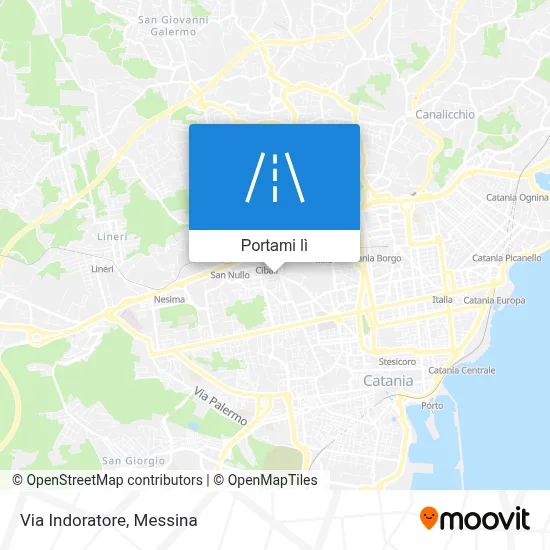 Mappa Via Indoratore