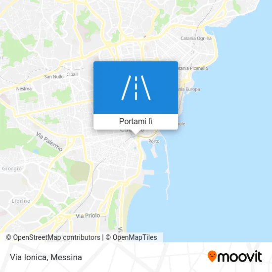 Mappa Via Ionica