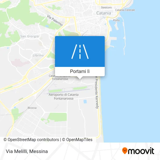 Mappa Via Melilli