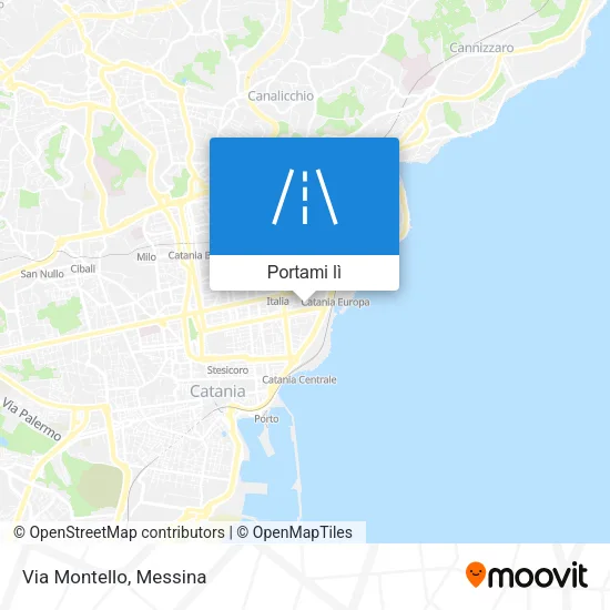 Mappa Via Montello