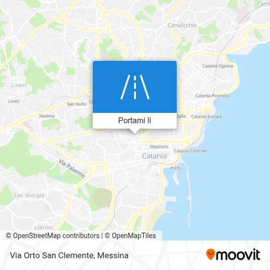 Mappa Via Orto San Clemente