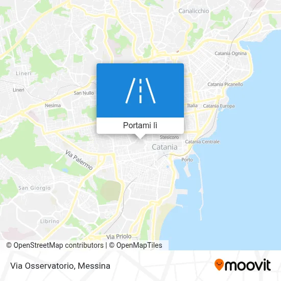 Mappa Via Osservatorio