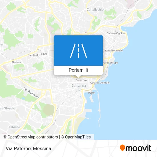 Mappa Via Paternò