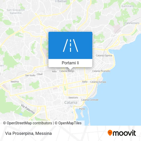 Mappa Via Proserpina