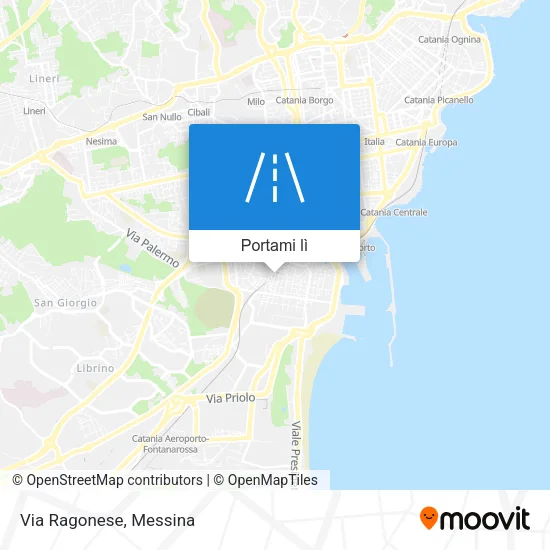 Mappa Via Ragonese