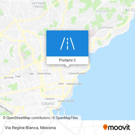 Mappa Via Regina Bianca
