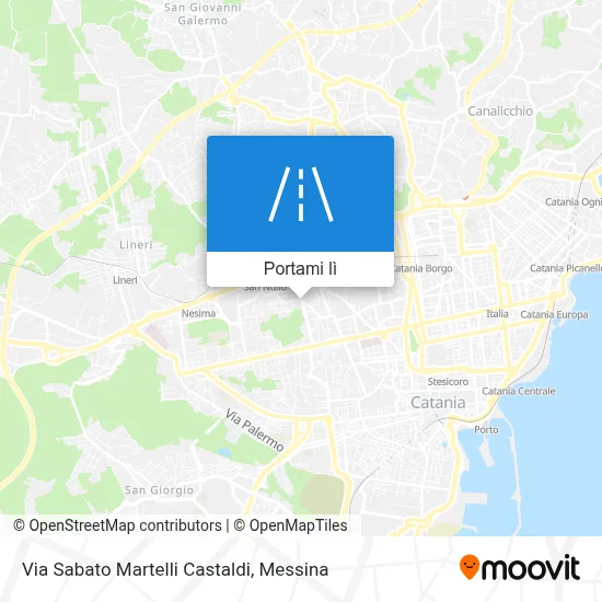 Mappa Via Sabato Martelli Castaldi