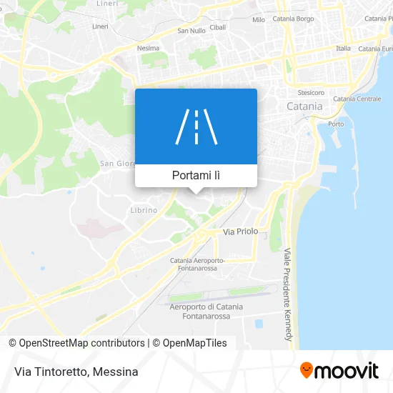 Mappa Via Tintoretto