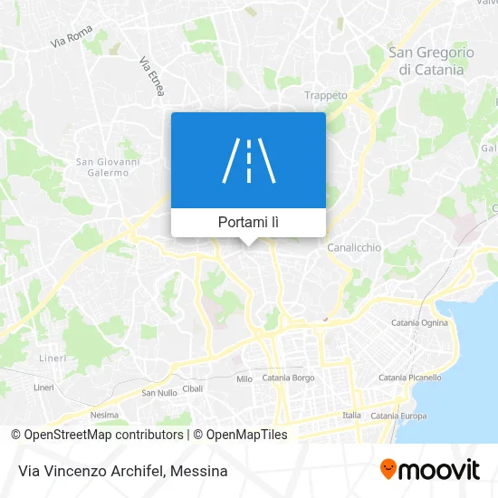 Mappa Via Vincenzo Archifel