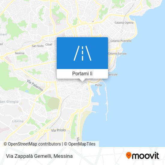 Mappa Via Zappalà Gemelli