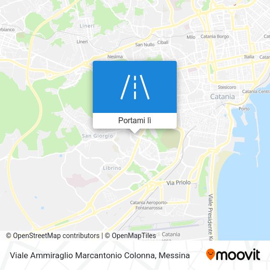 Mappa Viale Ammiraglio Marcantonio Colonna