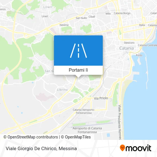 Mappa Viale Giorgio De Chirico