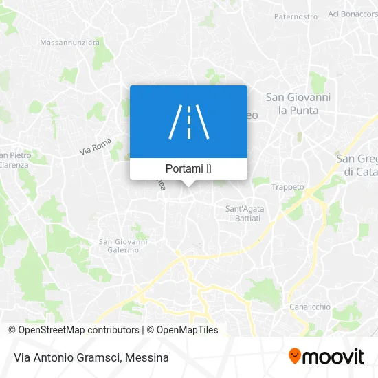 Mappa Via Antonio Gramsci