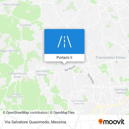Mappa Via Salvatore Quasimodo