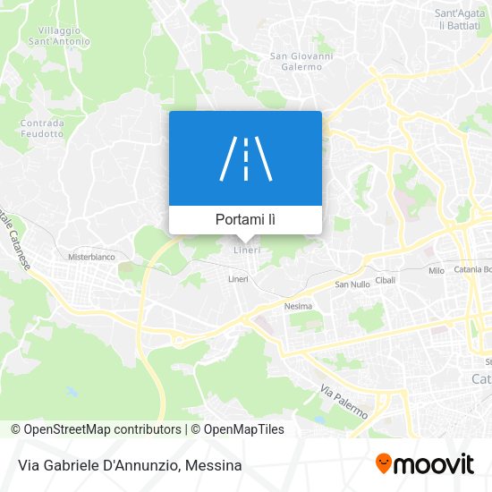 Mappa Via Gabriele D'Annunzio
