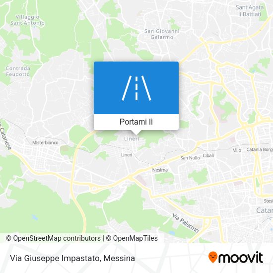 Mappa Via Giuseppe Impastato