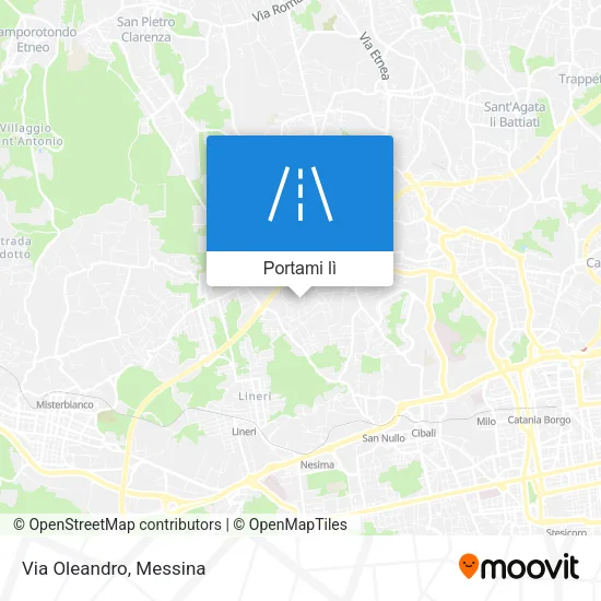 Mappa Via Oleandro