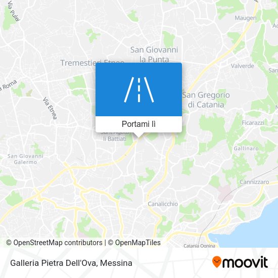Mappa Galleria Pietra Dell'Ova