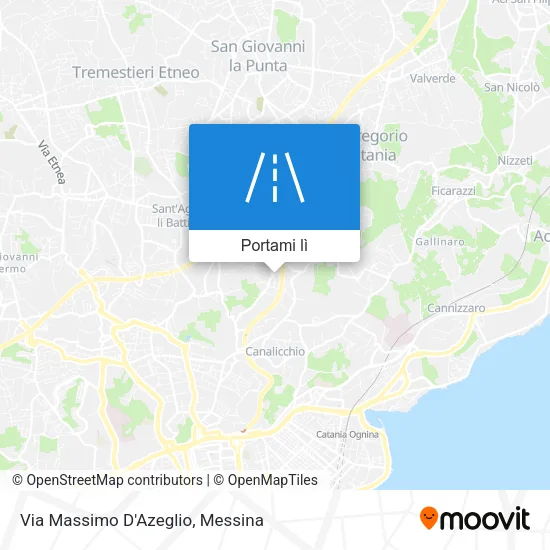 Mappa Via Massimo D'Azeglio