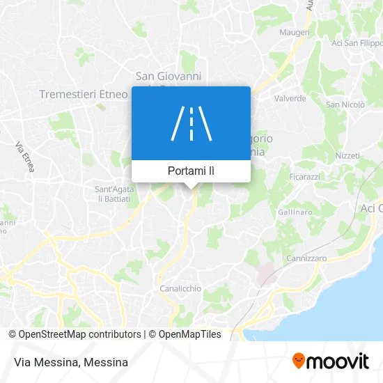 Mappa Via Messina