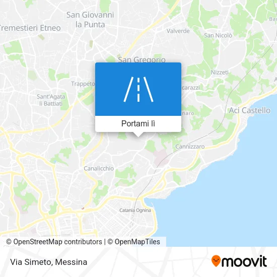 Mappa Via Simeto