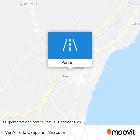 Mappa Via Alfredo Cappellini