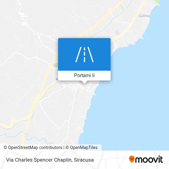 Mappa Via Charles Spencer Chaplin