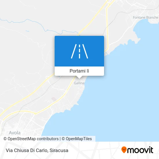 Mappa Via Chiusa Di Carlo