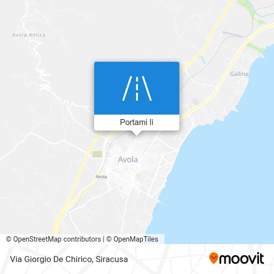 Mappa Via Giorgio De Chirico