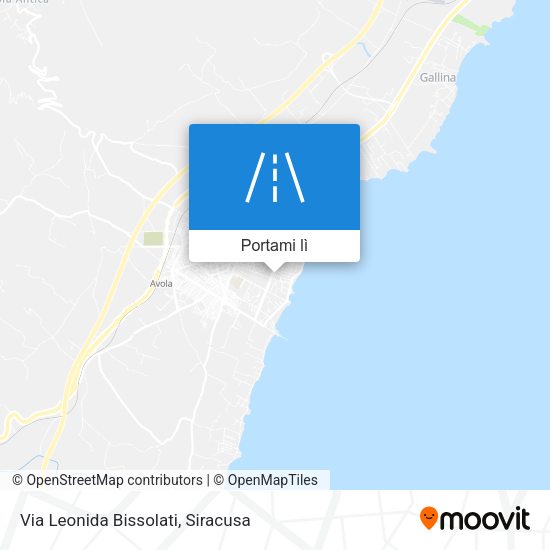 Mappa Via Leonida Bissolati