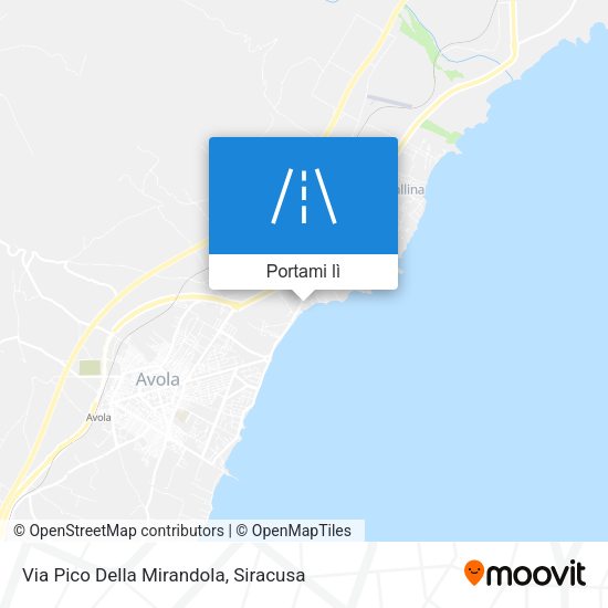 Mappa Via Pico Della Mirandola