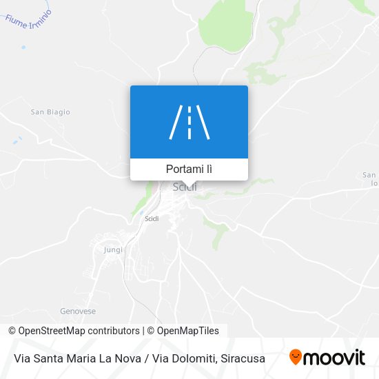 Mappa Via Santa Maria La Nova / Via Dolomiti