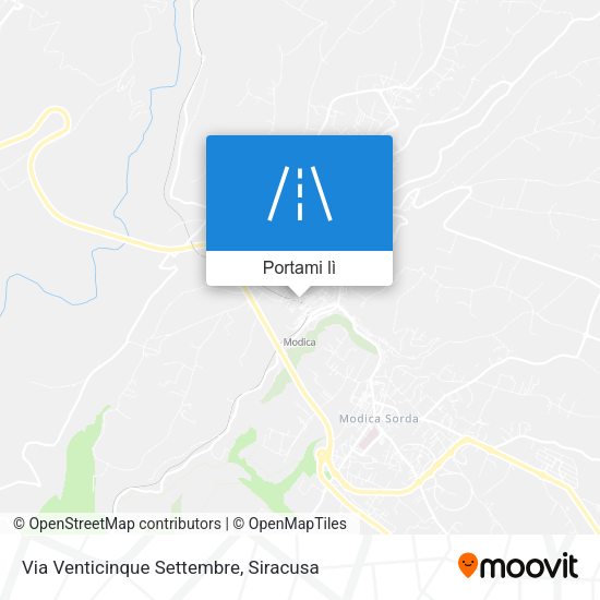 Mappa Via Venticinque Settembre