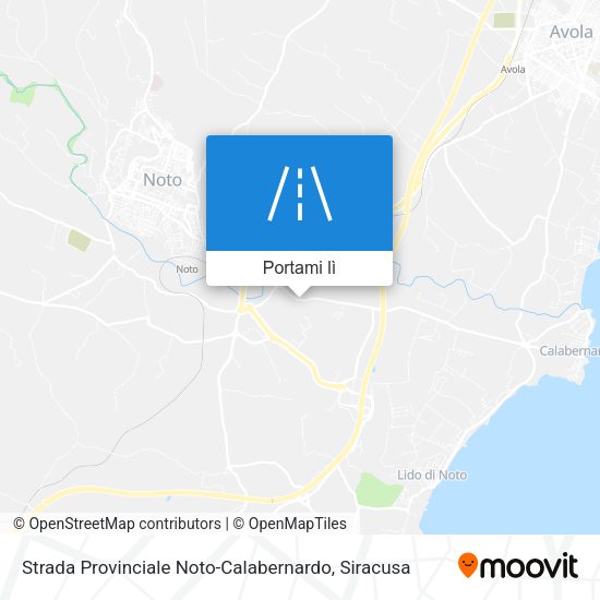 Mappa Strada Provinciale Noto-Calabernardo