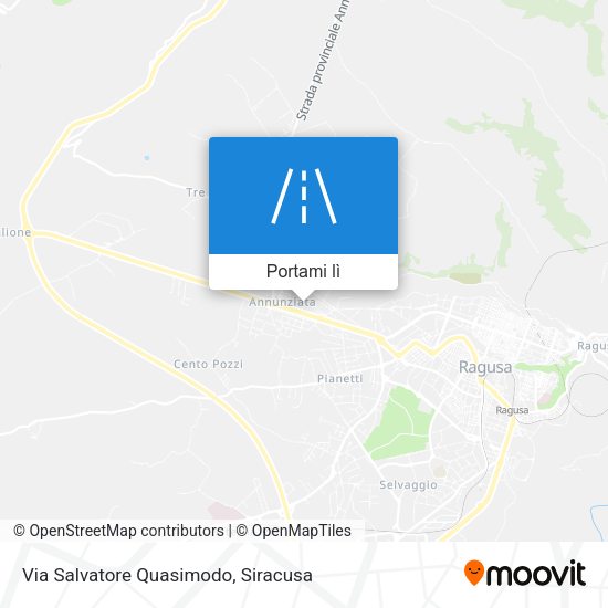 Mappa Via Salvatore Quasimodo