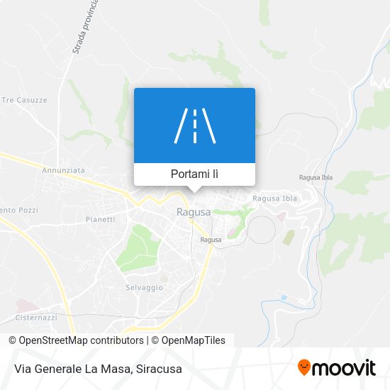 Mappa Via Generale La Masa