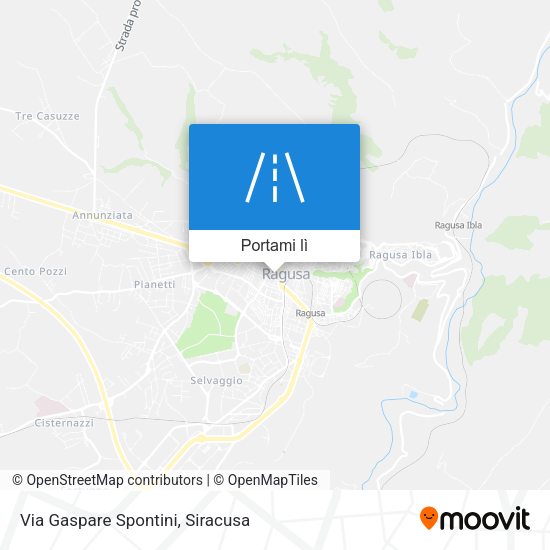 Mappa Via Gaspare Spontini