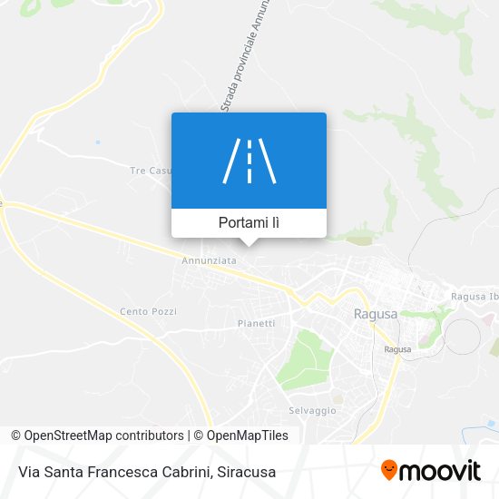 Mappa Via Santa Francesca Cabrini
