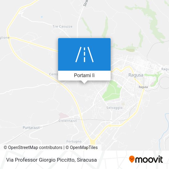 Mappa Via Professor Giorgio Piccitto