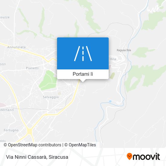 Mappa Via Ninni Cassarà